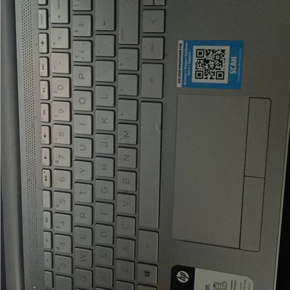 HP Metallic Gray Keyboard Laptop